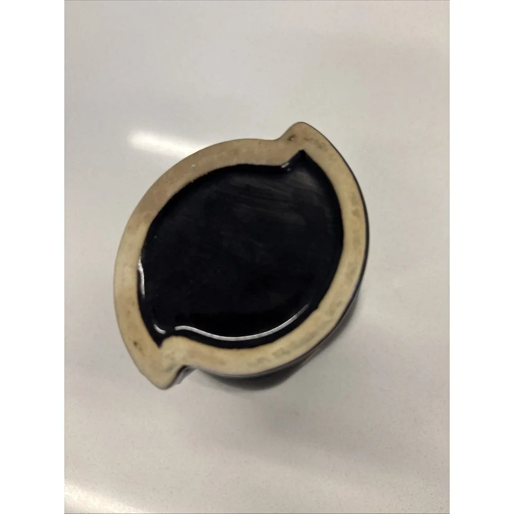 Dark Blue Iridescent Finish Ceramic Oil And Wax Warmer with Celestial Theme